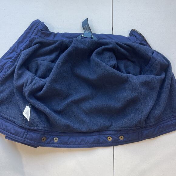 Polo Ralph Lauren Baby Jacket 12 Months Navy Blue Full-Zip Lightweight Hooded - Picture 13 of 13